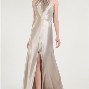 Jenny Yoo Luxe Satin Latte